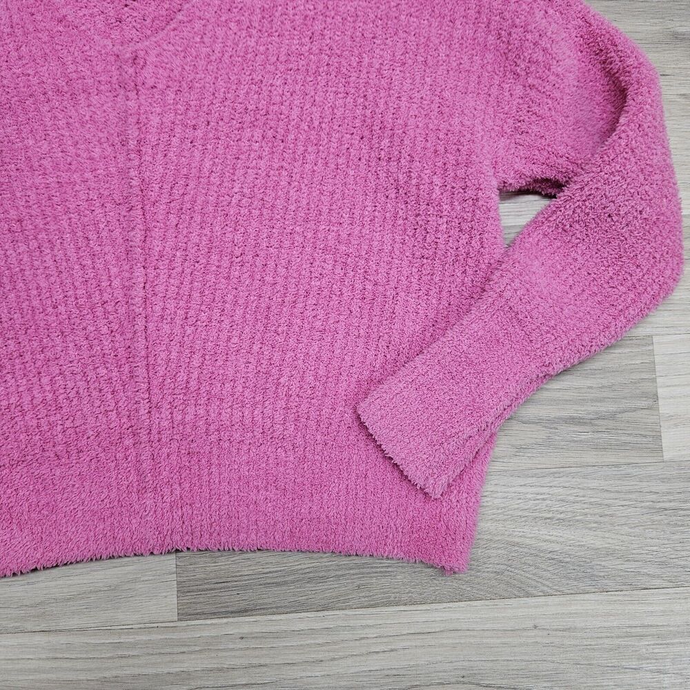 SINCERELY JULES Womens Pink Fuzzy Cozy Yarn Pullover Sweater Size Small - Picture 3 of 7